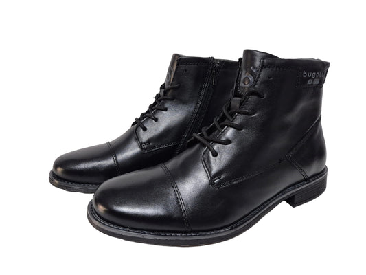NEU! Bugatti klassische Schnürstiefel, schwarz, Gr. 44