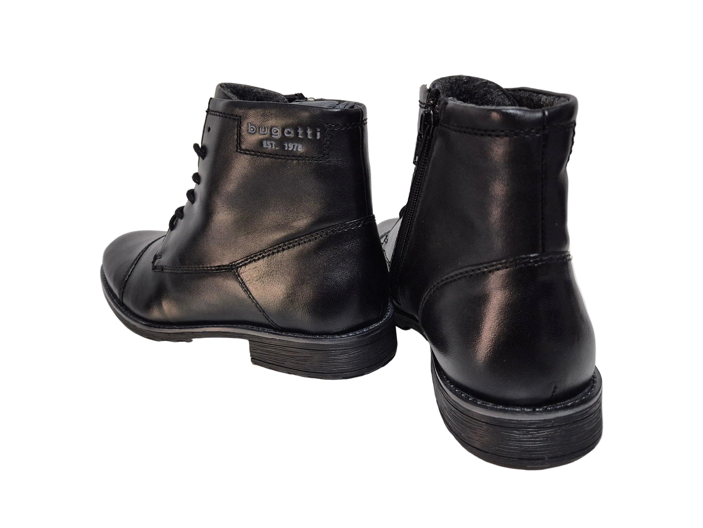 NEU! Bugatti klassische Schnürstiefel, schwarz, Gr. 44
