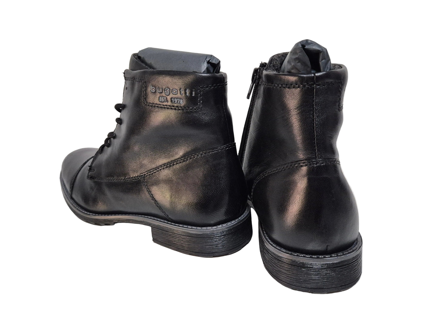 NEU! Bugatti Schnürstiefel Businessschuhe, schwarz, Gr. 46