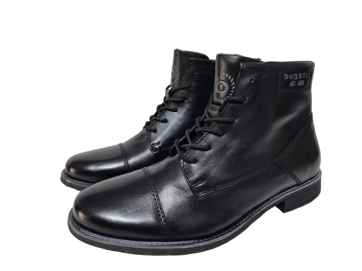 NEU! Bugatti Schnürstiefel Businessschuhe, schwarz, Gr. 45
