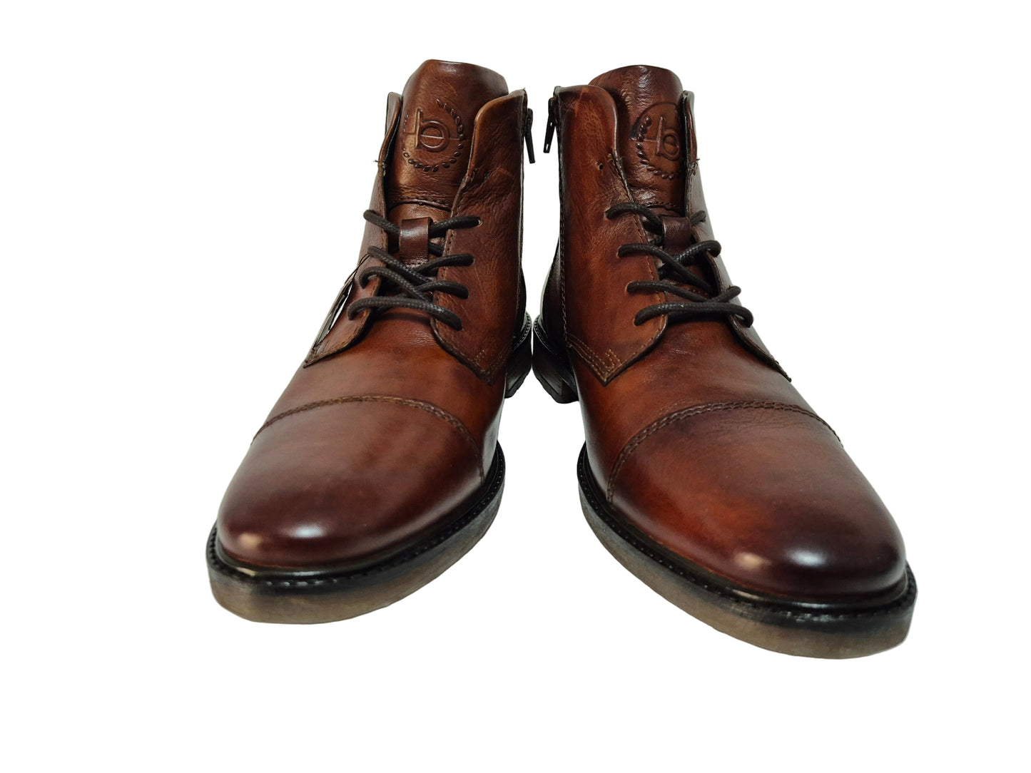 NEU! Bugatti Schnürstiefel Businessschuhe, cognac, Gr. 44