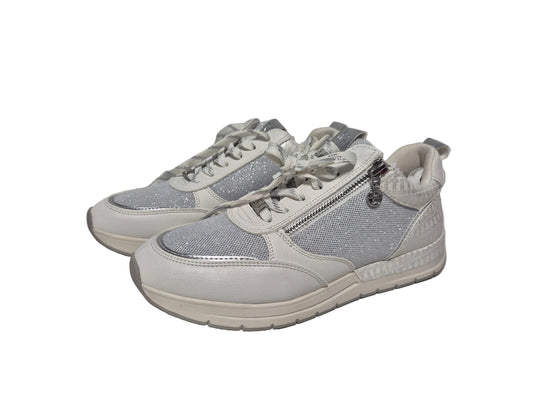 NEU! Tamaris Almina Plateausneaker, weiß silber, Gr. 41