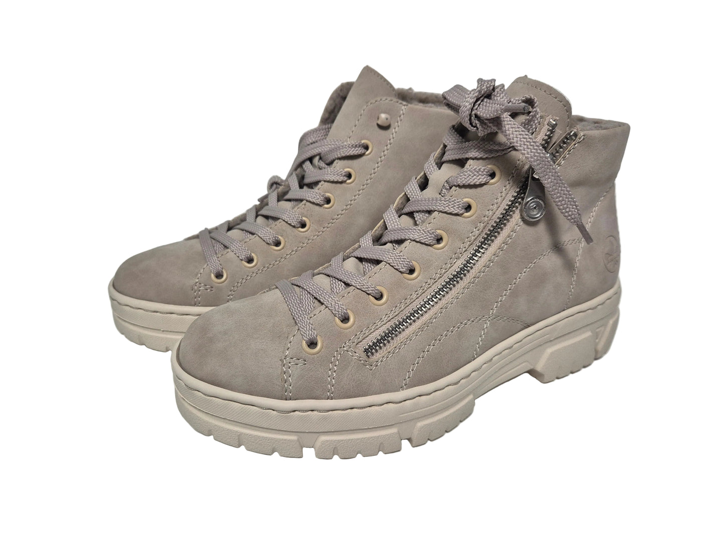 NEU! Rieker Winterboots Plateauboots, beige, Gr. 40