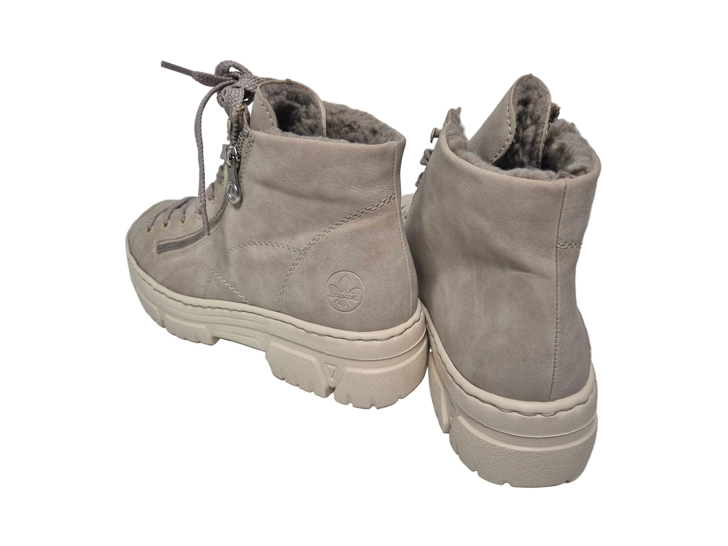 NEU! Rieker Winterboots Plateauboots, beige, Gr. 40