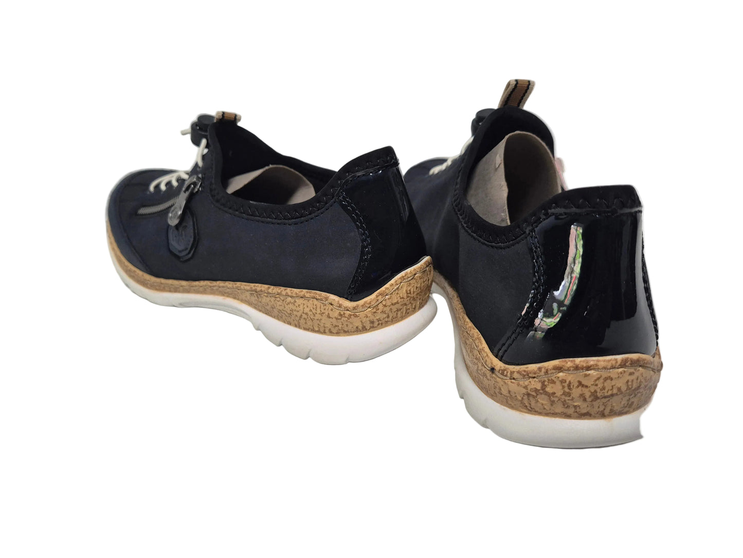 RETOURE! Rieker Sneaker mit Außenreißverschluss, marine, Gr. 40