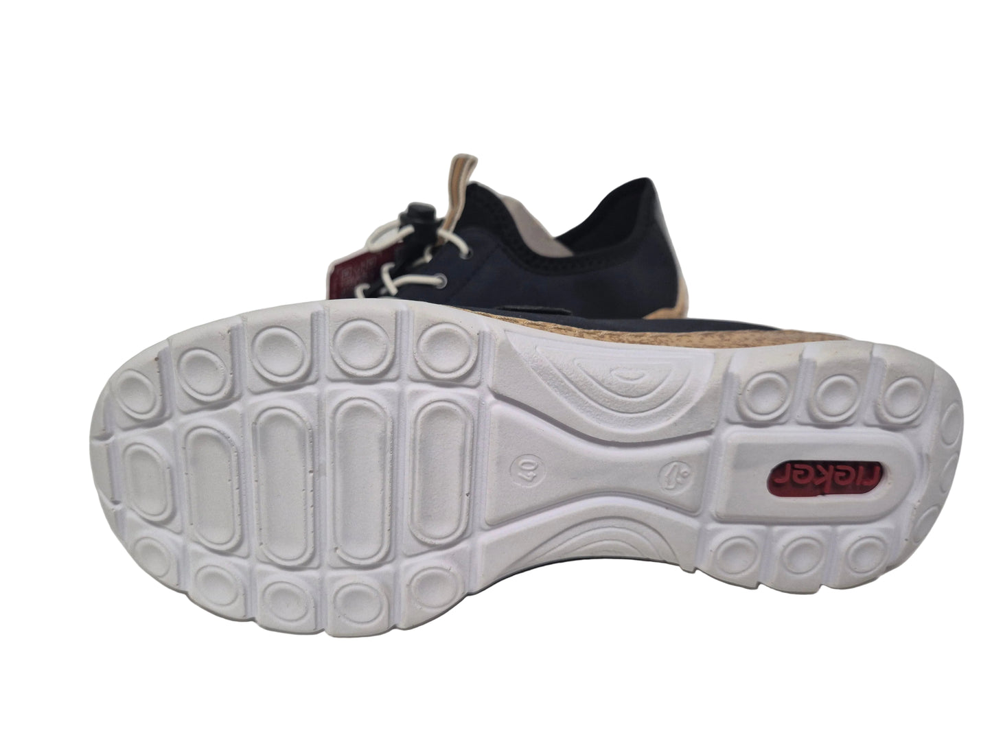 RETOURE! Rieker Sneaker mit Außenreißverschluss, marine, Gr. 40