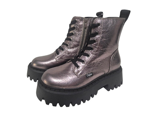 NEU! Buffalo Aspen Schnürstiefelette, pewter black, Gr. 37