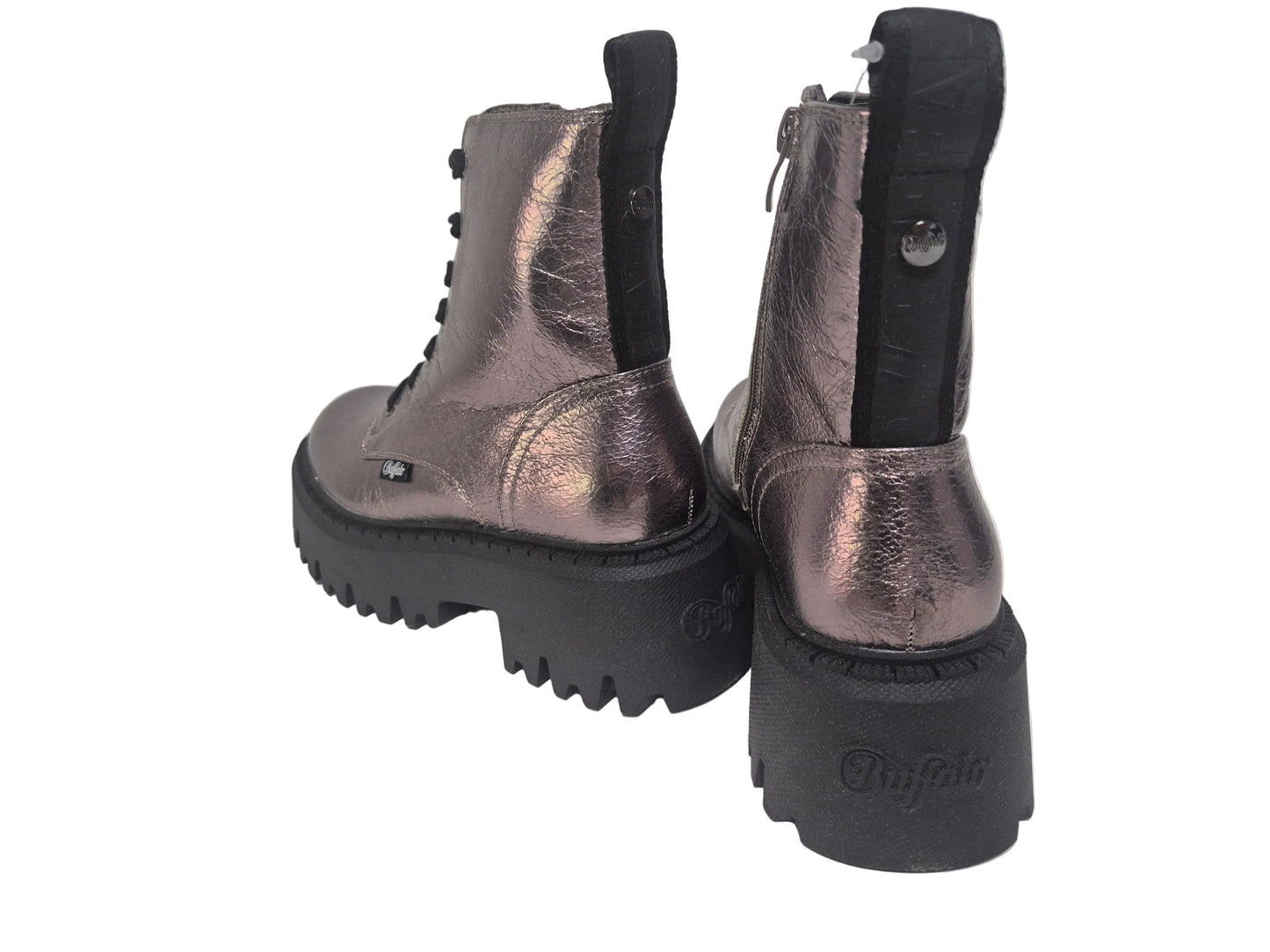 NEU! Buffalo Aspen Schnürstiefelette, pewter black, Gr. 37
