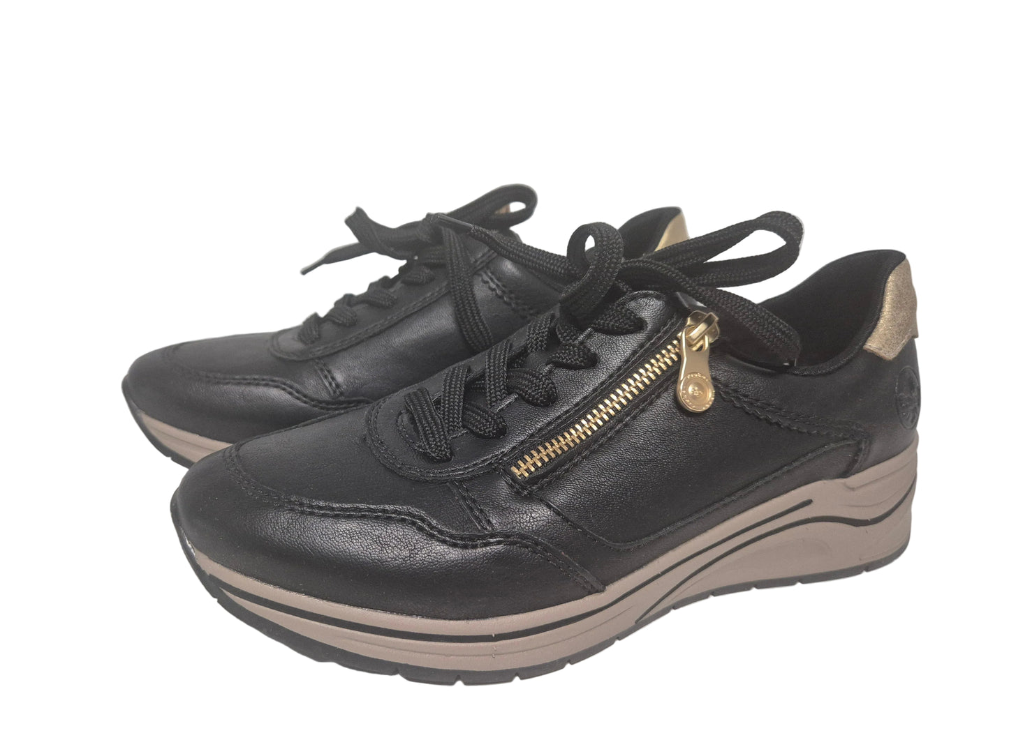 RETOURE! Rieker Keilsneaker, schwarz, Gr. 40