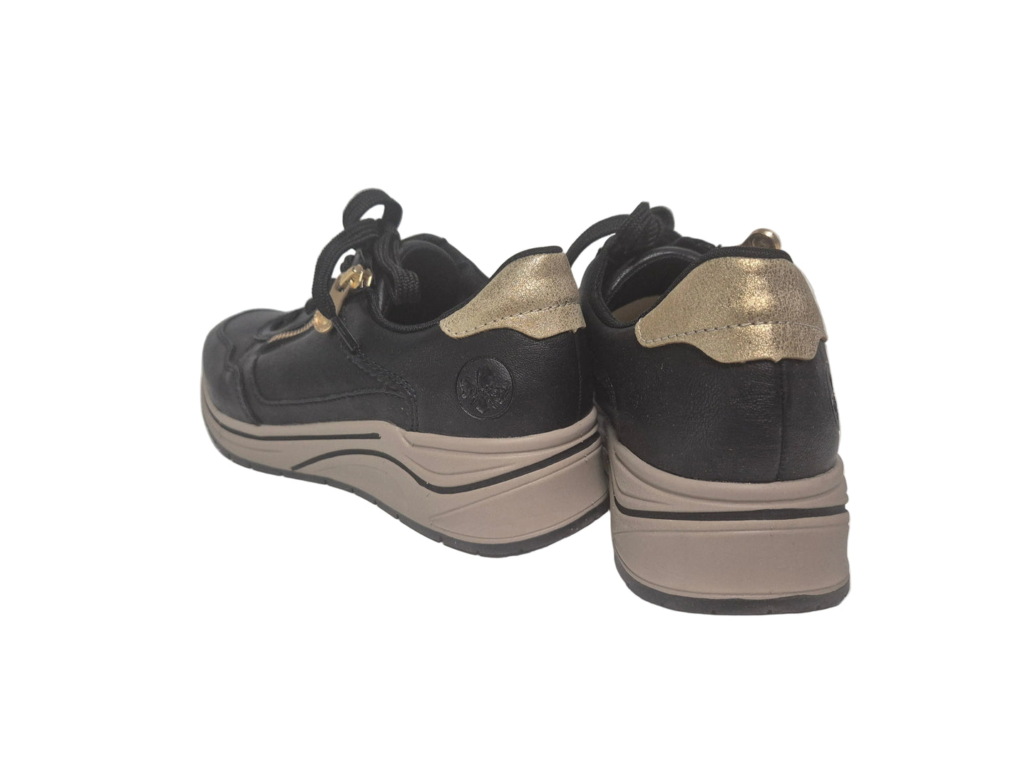 RETOURE! Rieker Keilsneaker, schwarz, Gr. 40