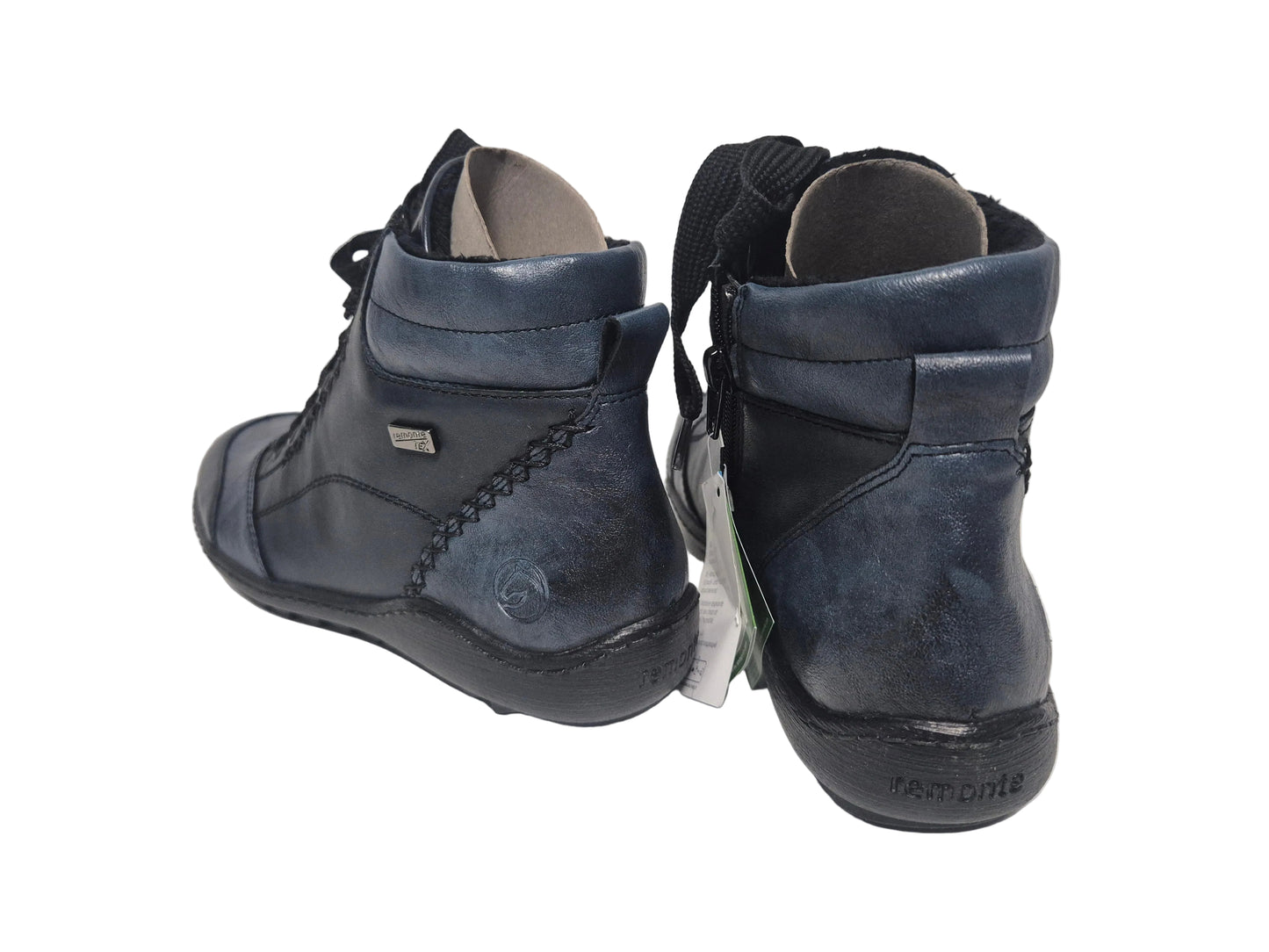 NEU! Remonte Schnürstiefelette, blau, Gr. 38