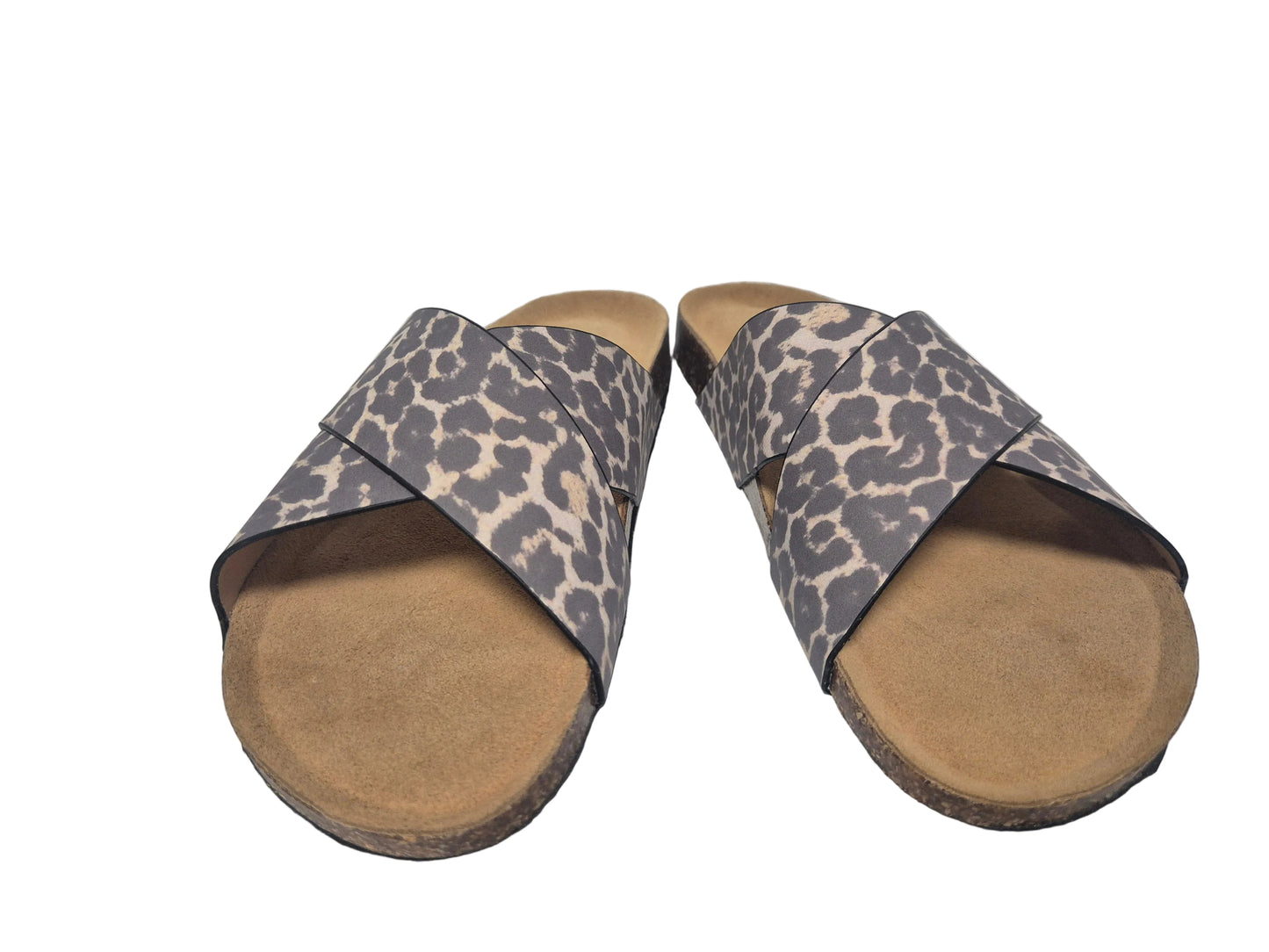 NEU! Cruz Musoni Sandale Pantolette, braun beige, Gr. 42