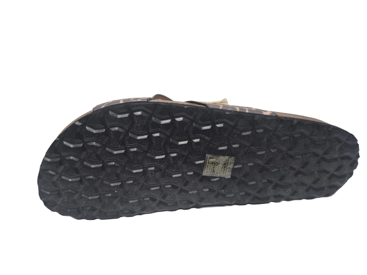 NEU! Cruz Musoni Sandale Pantolette, braun beige, Gr. 42