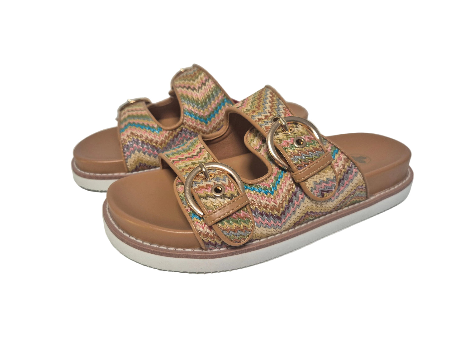 NEU! Rieker Pantolette, bunt, Gr. 36