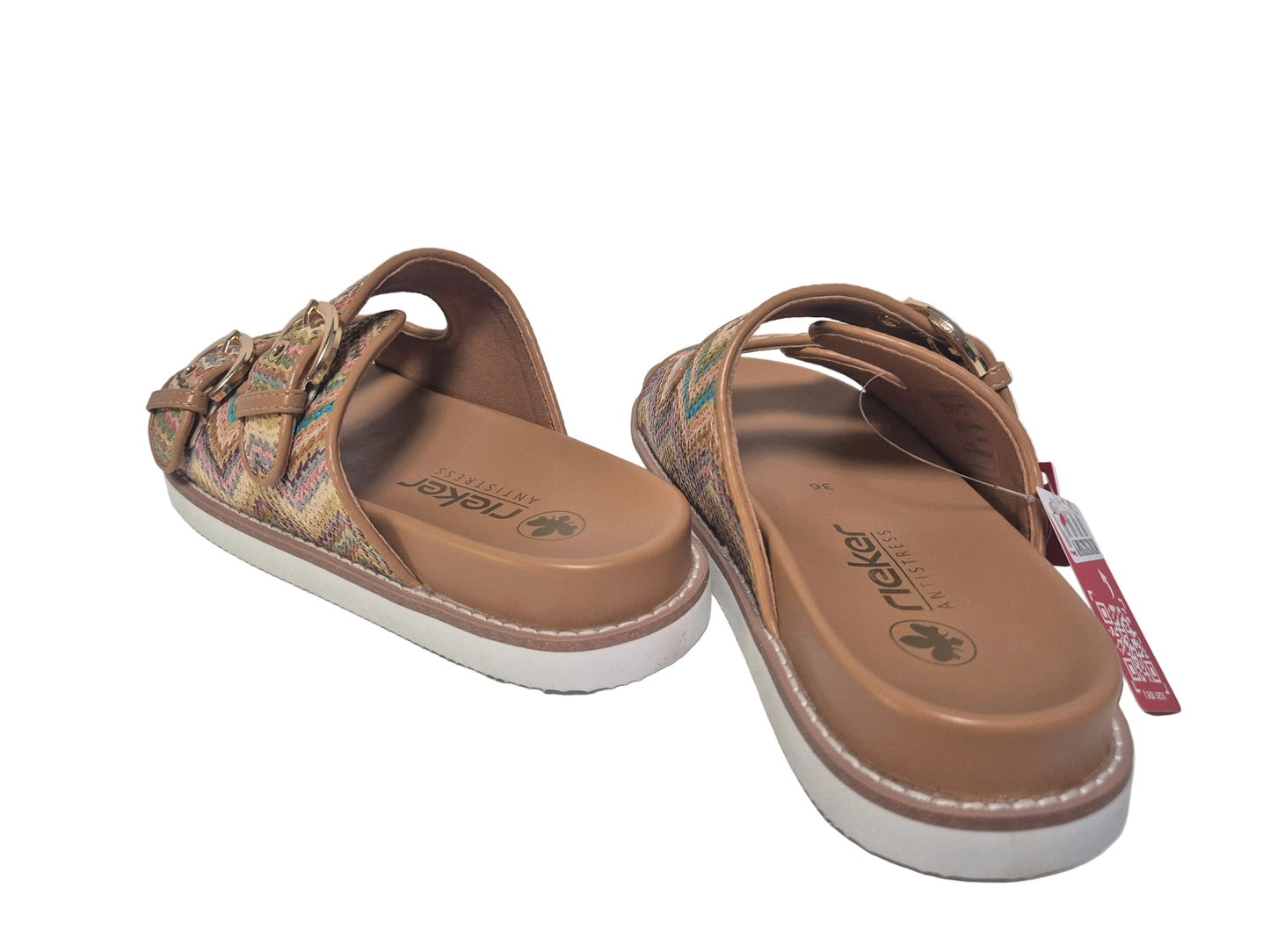 NEU! Rieker Pantolette, bunt, Gr. 36