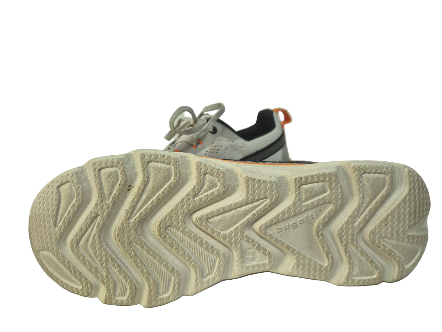 RETOURE! Bugatti Sneaker Runner Schuhe, weiß orange, Gr. 44