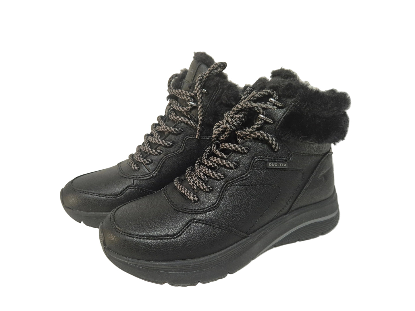 NEU! Tamaris Schnürboots Keilabsatz, schwarz, Gr. 38