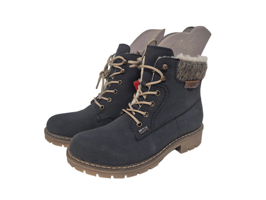 NEU! Rieker Winterstiefelette Schnürboots, nachtblau, Gr. 36