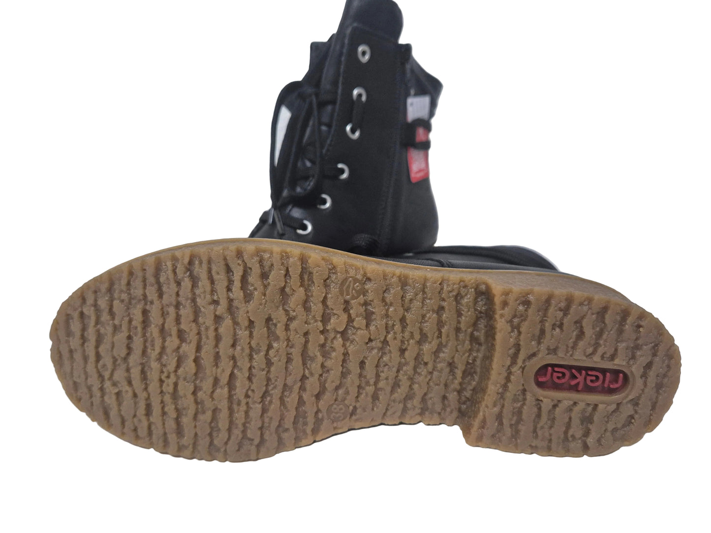 NEU! Rieker Schnürstiefelette Stiefel, schwarz, Gr. 38