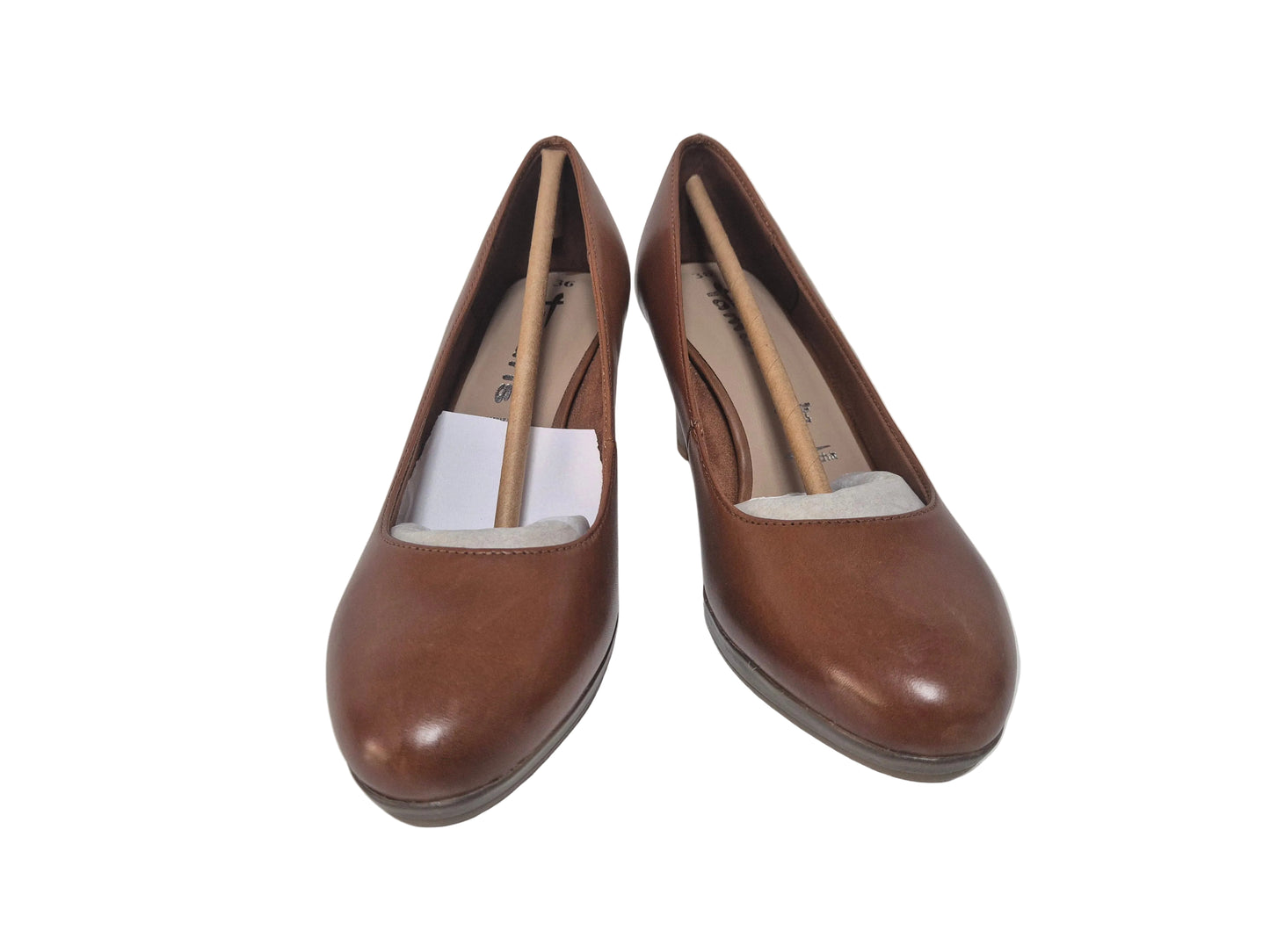 NEU! Tamaris Pumps Trichterabsatz Abendschuhe, cognac, Gr. 36