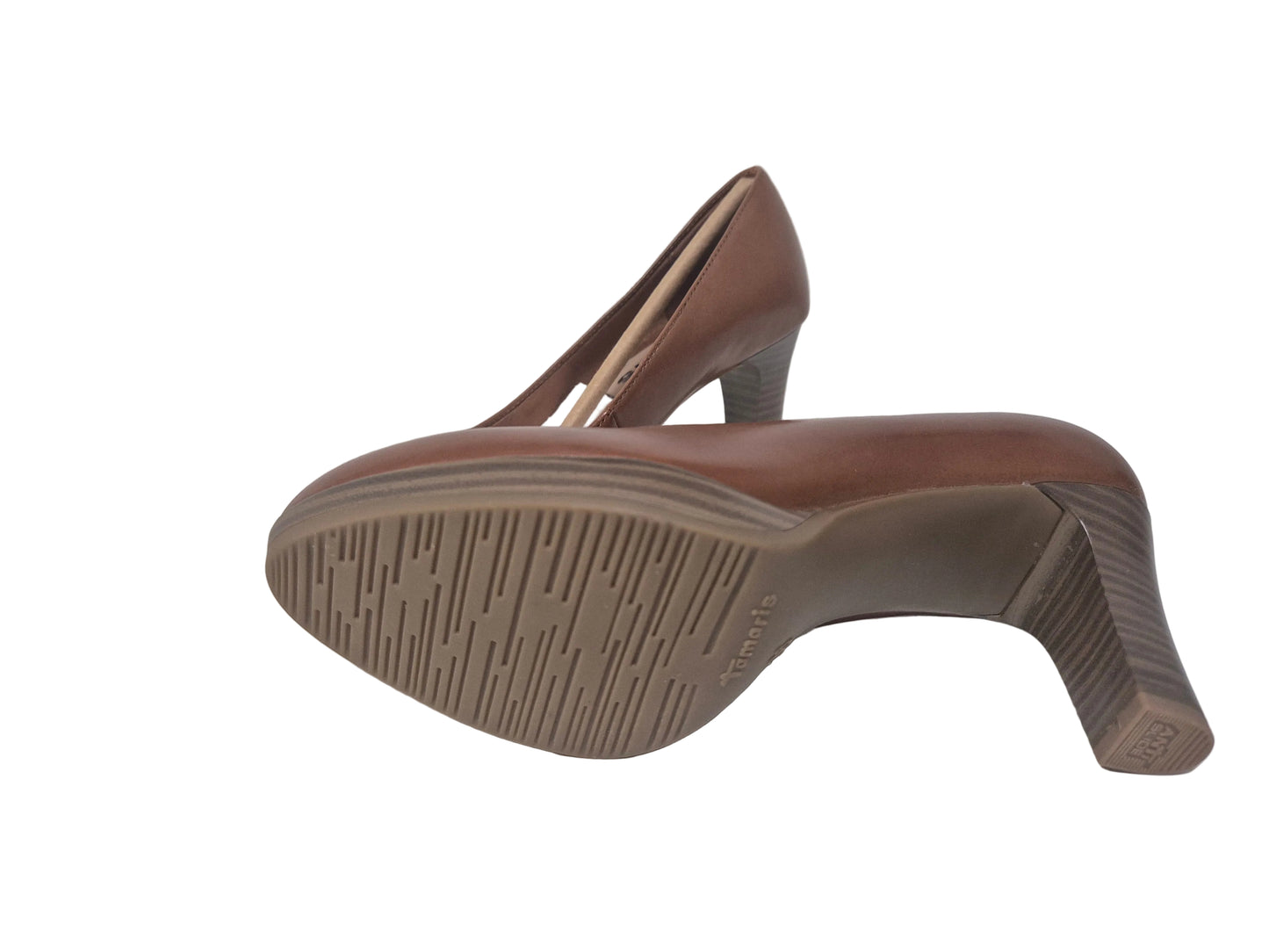 NEU! Tamaris Pumps Trichterabsatz Abendschuhe, cognac, Gr. 36