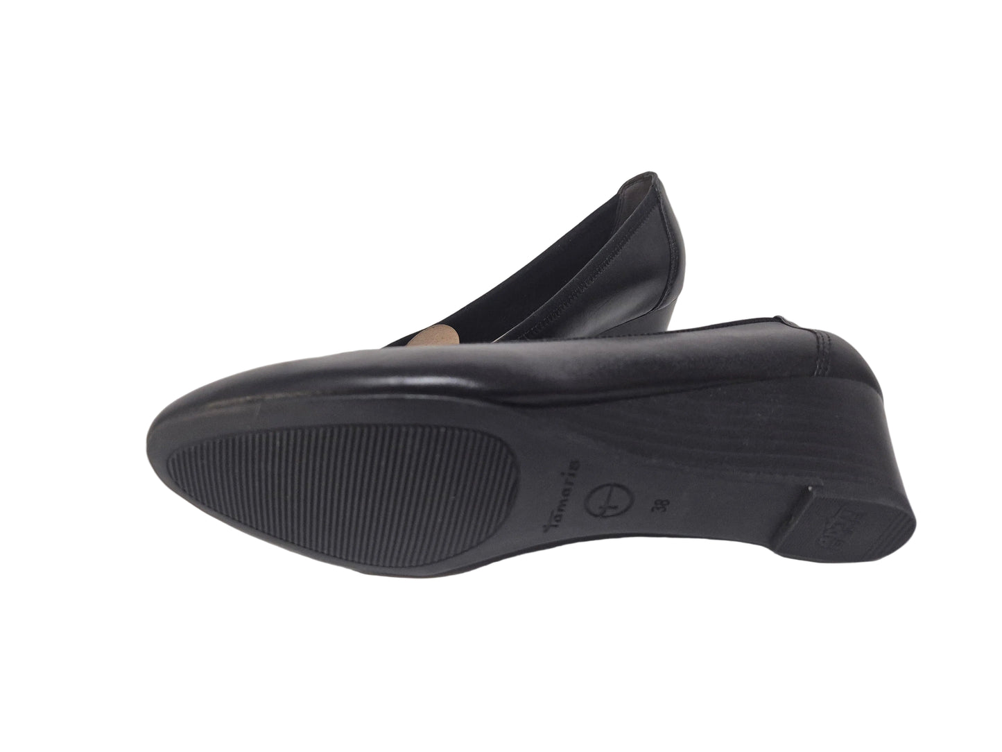 NEU! Tamaris Pumps Keilabsatz Halbschuhe, schwarz, Gr. 38