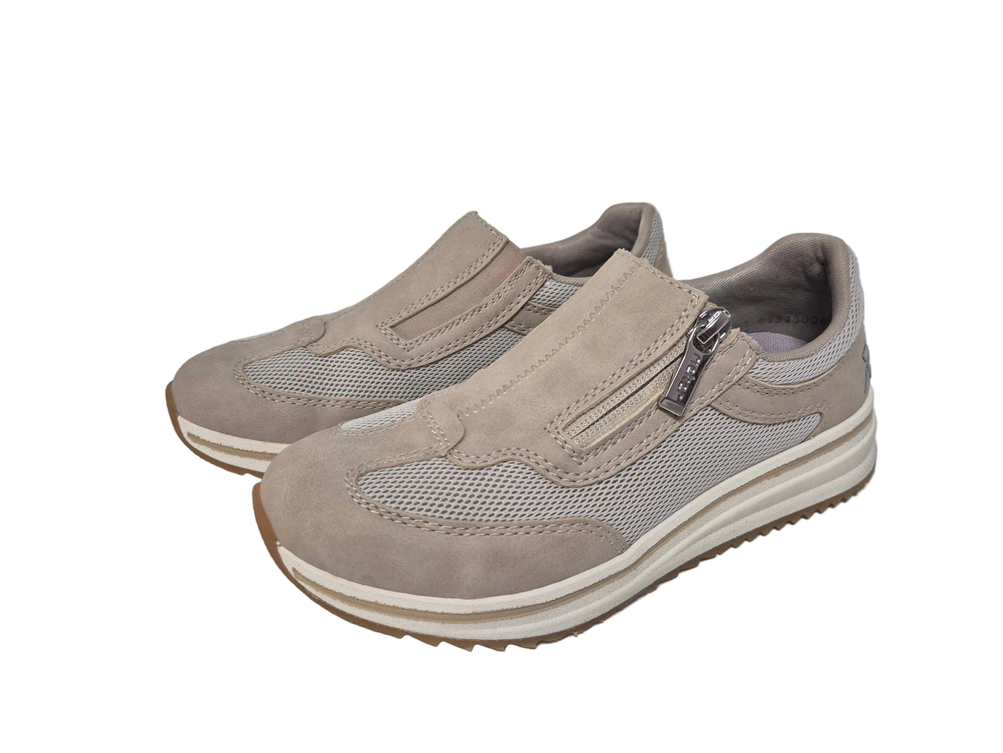 NEU! Rieker Slipper Slip on Sneaker, beige, Gr. 37