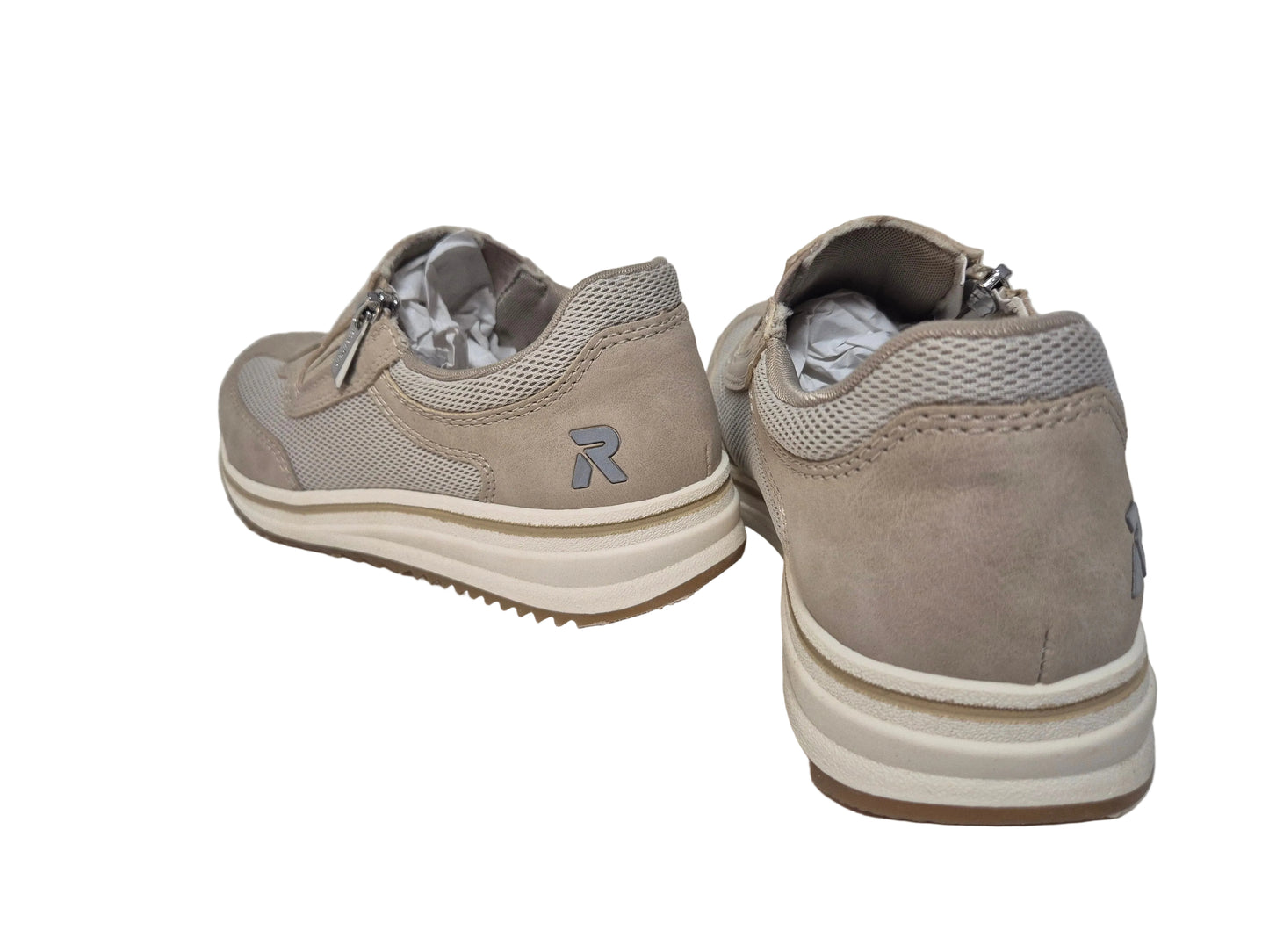 NEU! Rieker Slipper Slip on Sneaker, beige, Gr. 37