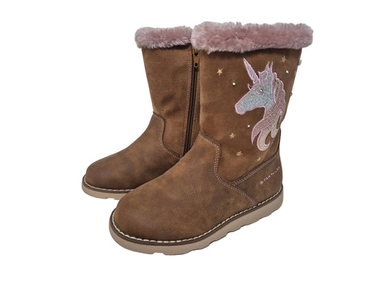 NEU! Tom Tailor Blinkschuhe Winterstiefel, cognac, Gr. 31
