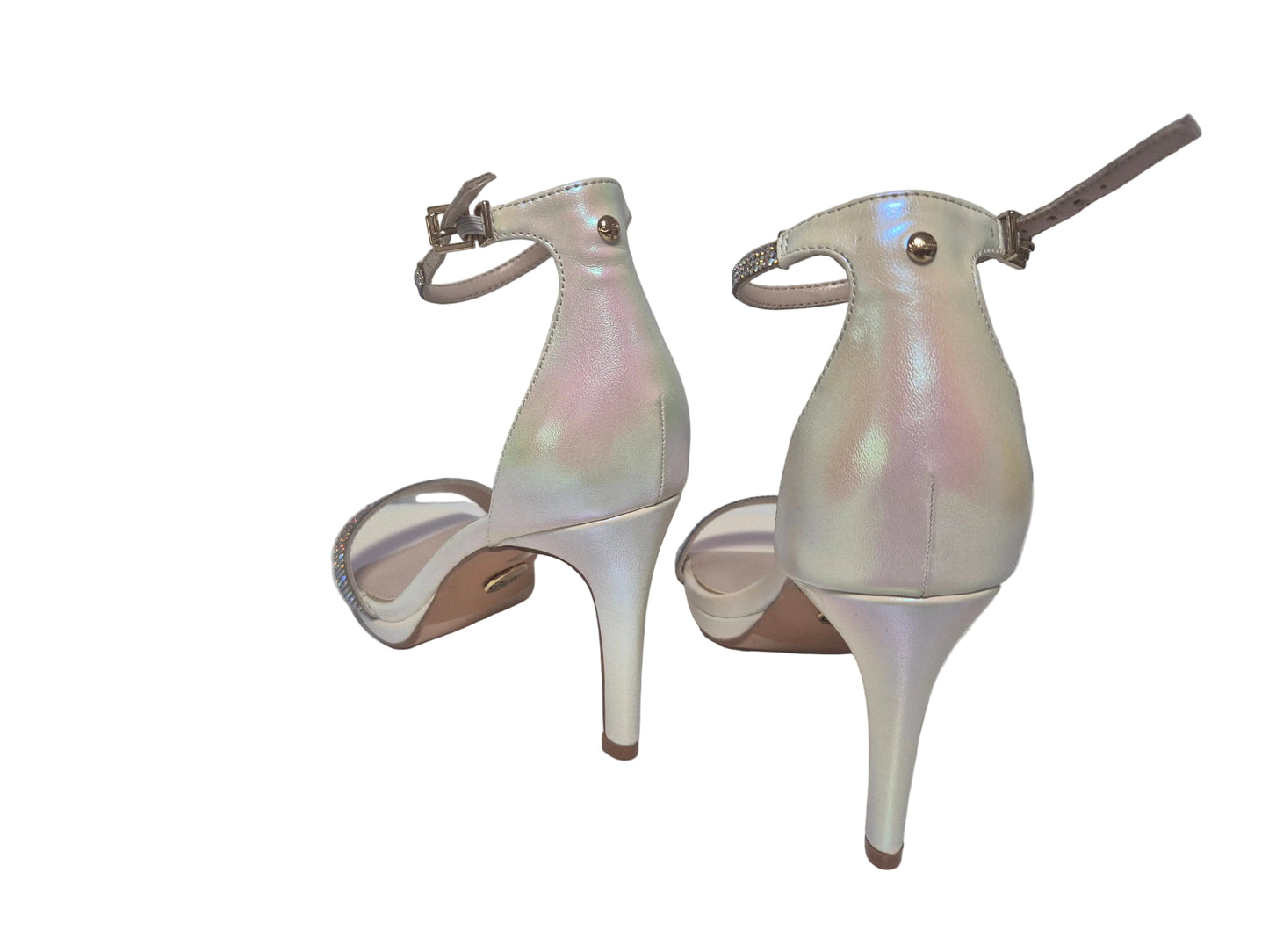 Buffalo High Heel Pumps Sandalen, creme weiß, Gr. 38