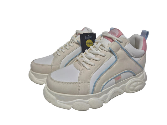 Buffalo Corin Plateau Sneaker low, weiß beige, Gr. 41