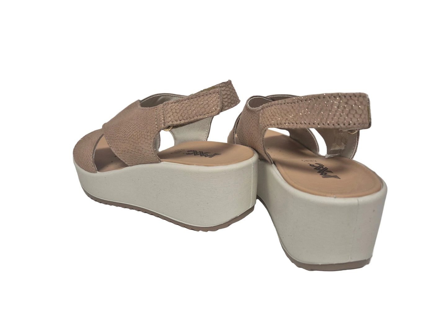 IMAC elegante Keilsandalen, beige, Gr. 42
