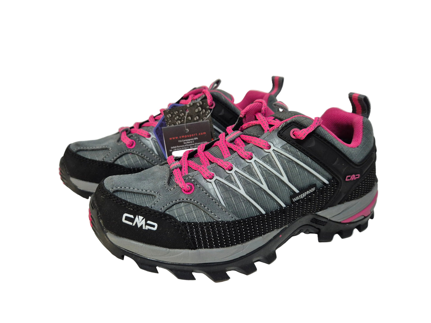CMP Rigel Low WMN Trekking Shoes WP, grau-pink, Gr. 37