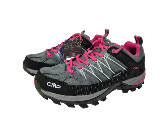CMP Rigel Low WMN Trekking Shoes WP, grau-pink, Gr. 37