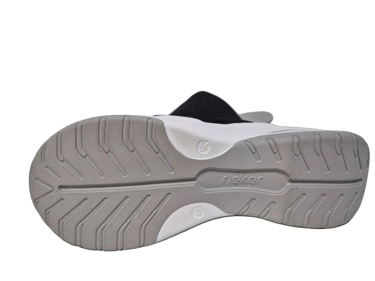 Rieker Sport Pantolette, schwarz, Gr. 42