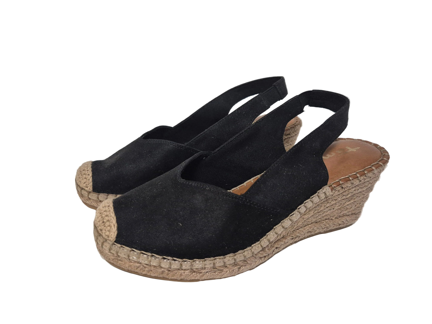 Tamaris Keilsandalette Espadrille, schwarz, Gr. 37