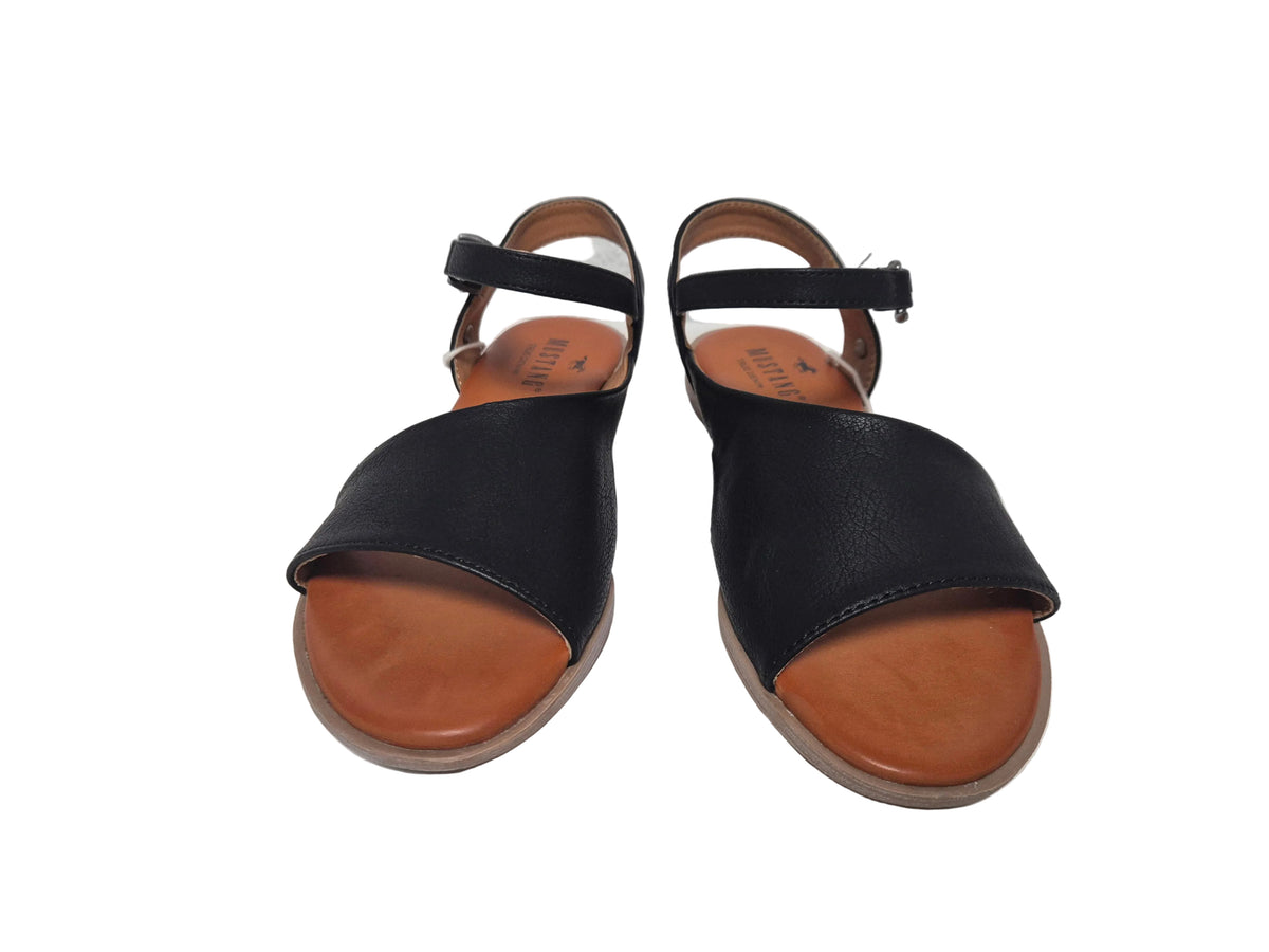 Mustang Shoes Sandale, schwarz, Gr. 37