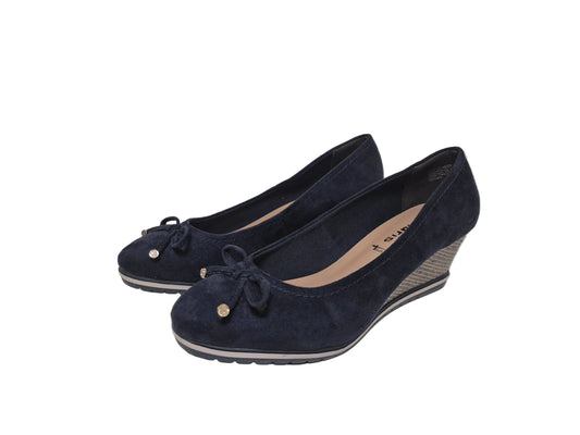 Tamaris Keilpumps, navy, Gr. 40