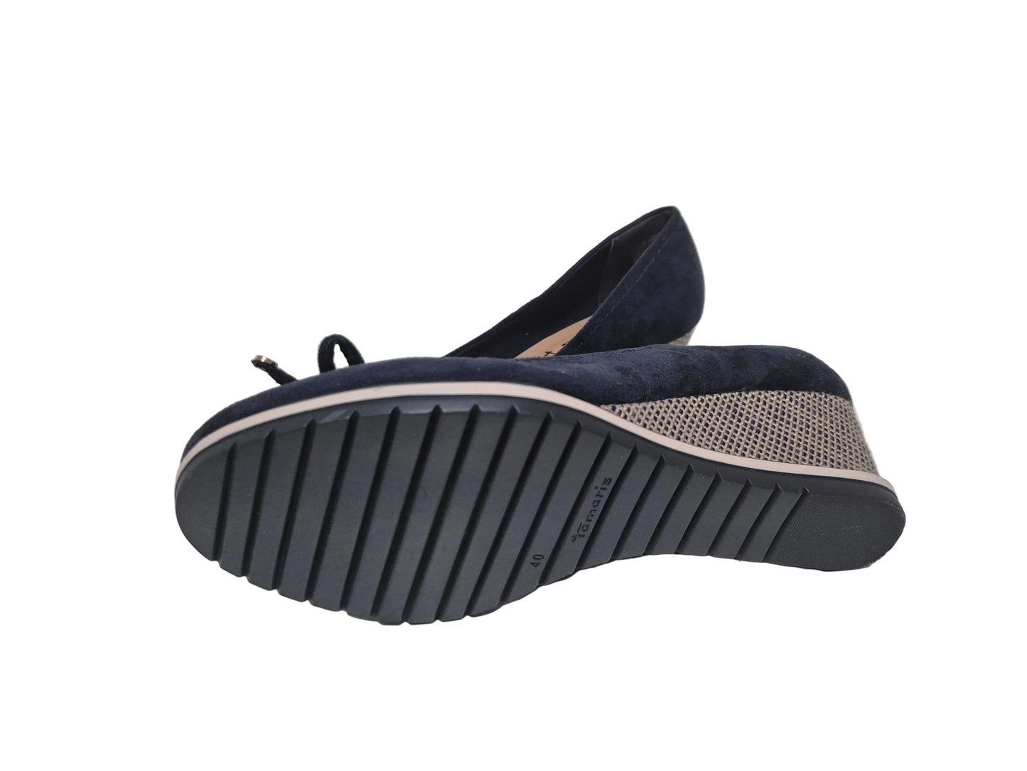 Tamaris Keilpumps, navy, Gr. 40