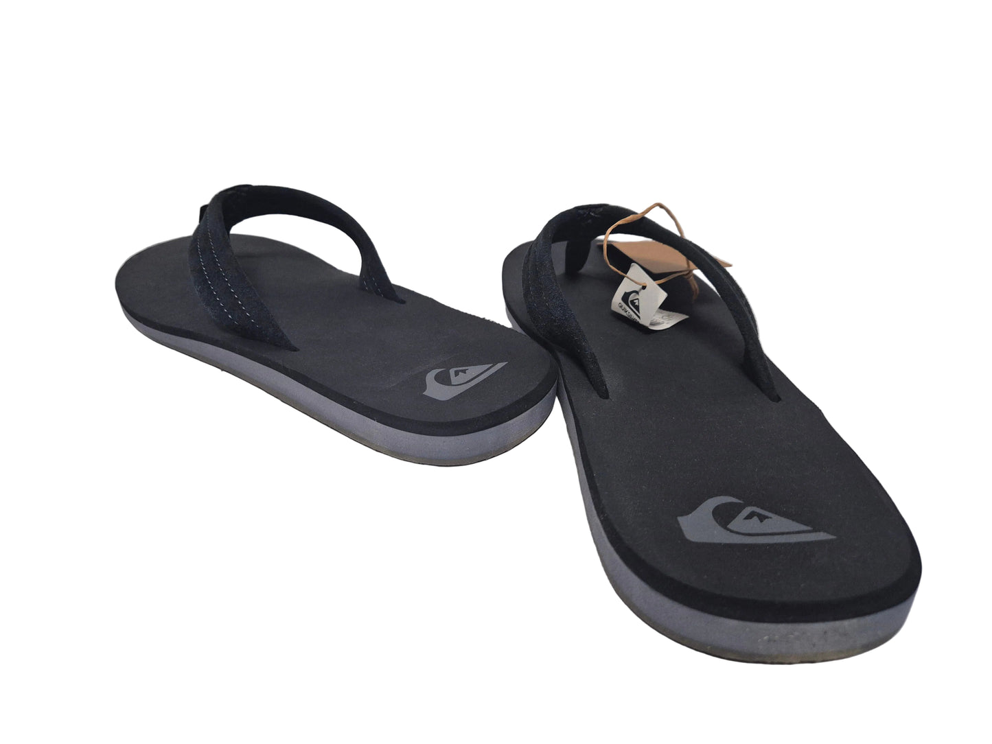 Quiksilver Carver Suede Core Zehentrenner Pantolette, schwarz, Gr. 47
