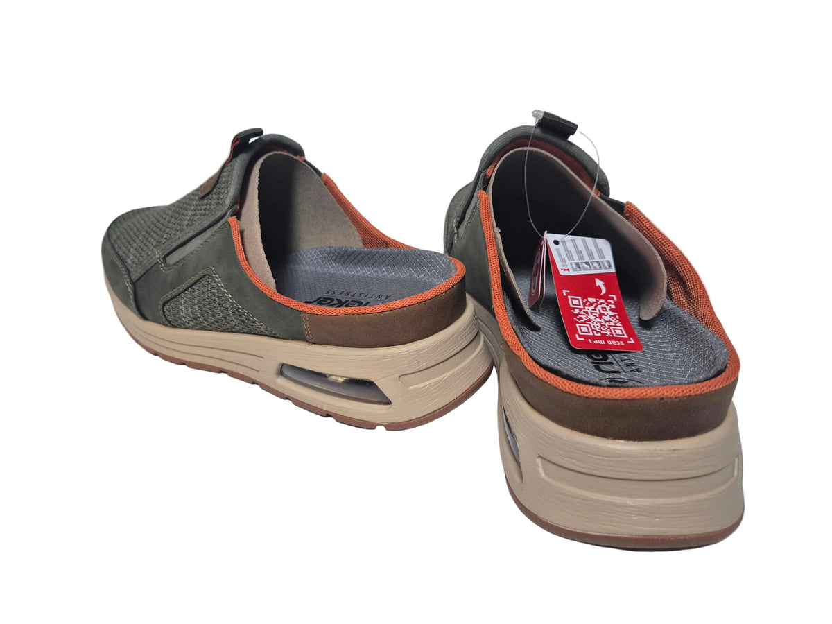 Rieker Clog Sneaker, khaki, Gr. 42