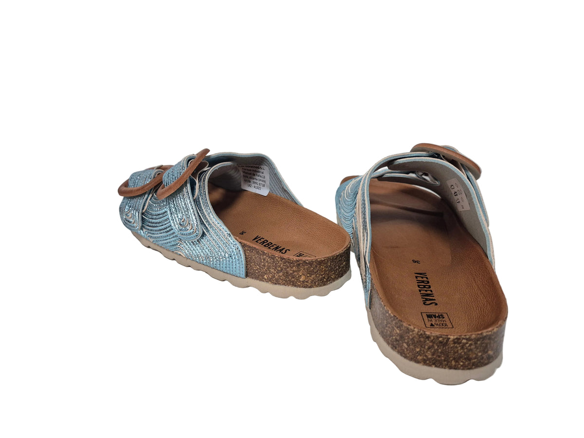 Verbenas Ruth Pantolette, hellblau, Gr. 36
