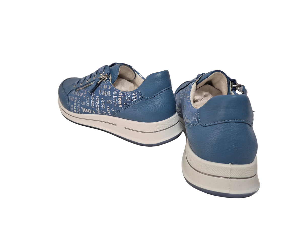 Ara Osaka Sneaker Halbschuh, blau, Gr. 36,5 (3,5)