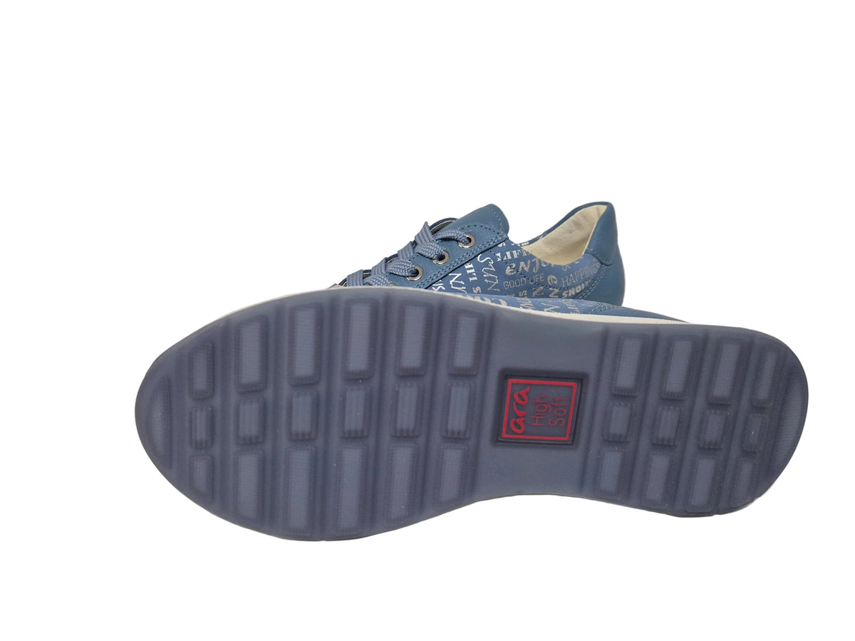 Ara Osaka Sneaker Halbschuh, blau, Gr. 36,5 (3,5)