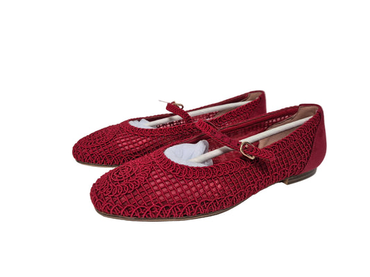 Tamaris Riemchenballerina, rot, Gr. 37