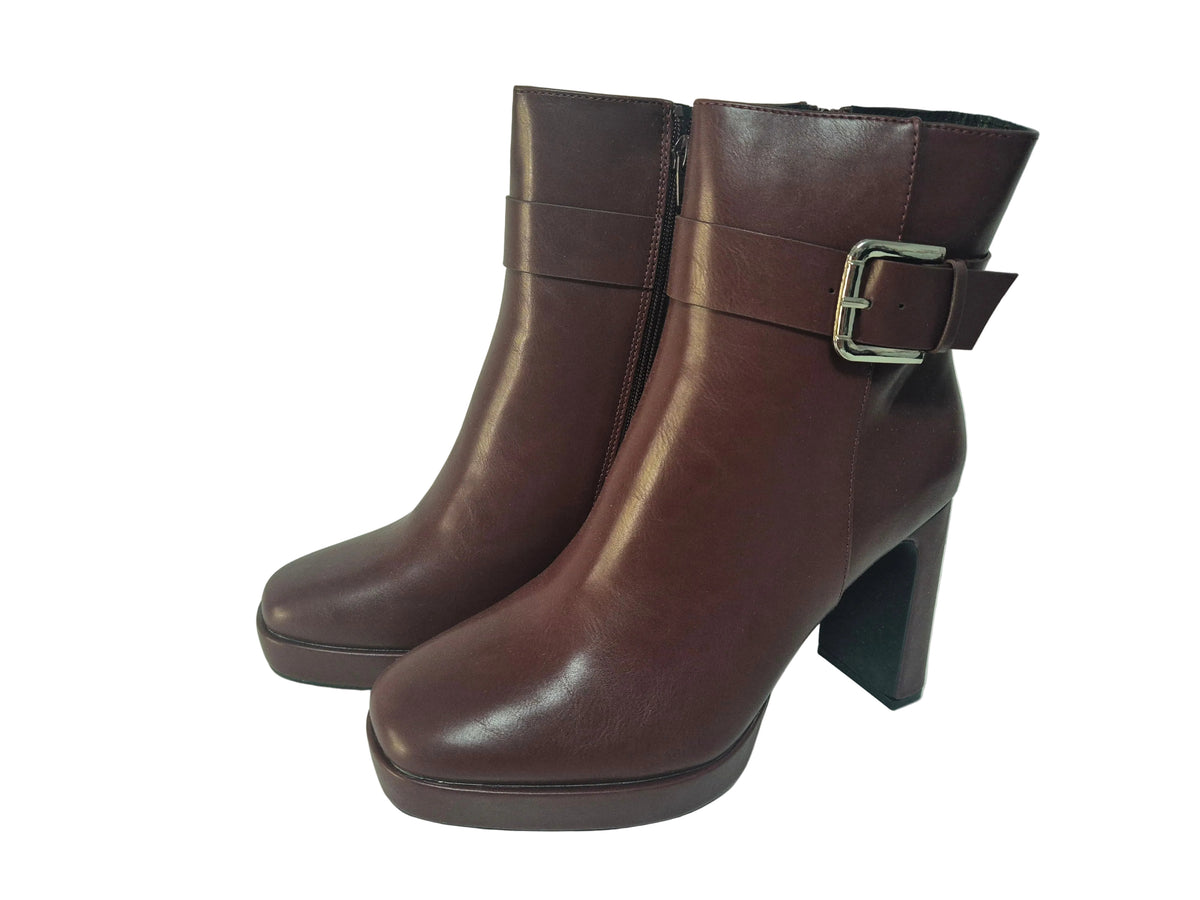 Aniston High-Heel Stiefelette, bordeaux, Gr. 41