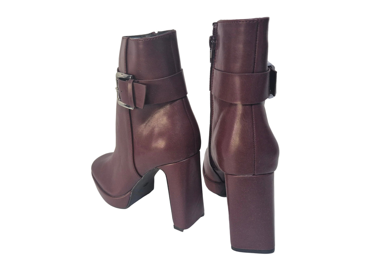 Aniston High-Heel Stiefelette, bordeaux, Gr. 41