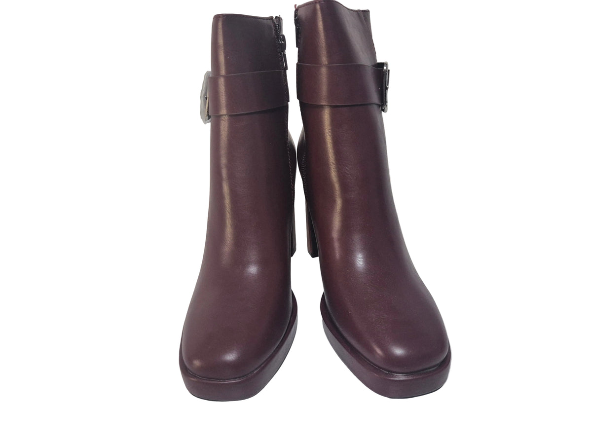 Aniston High-Heel Stiefelette, bordeaux, Gr. 40