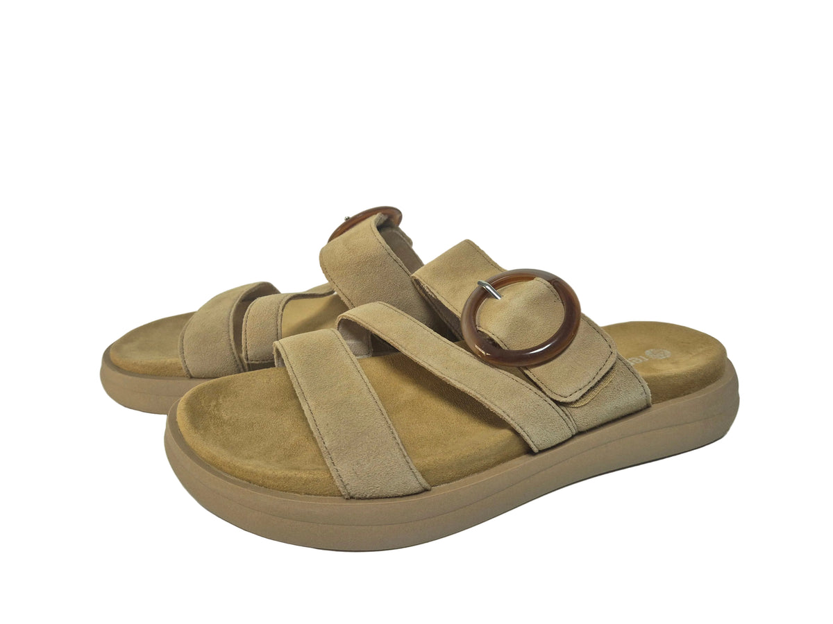 Remonte Pantolette, beige, Gr. 43