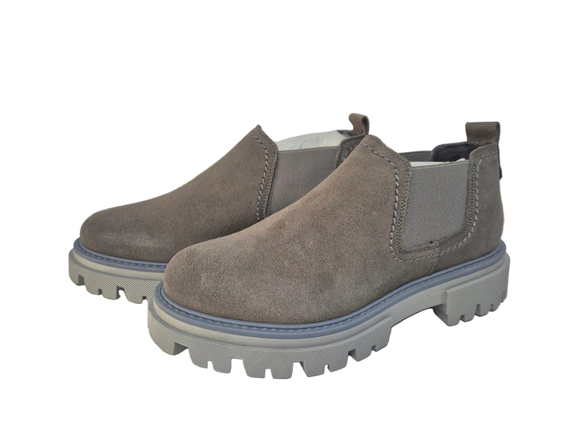 Heine Kurzstiefelette Schuhe Boots Veloursleder, grau, Gr. 37